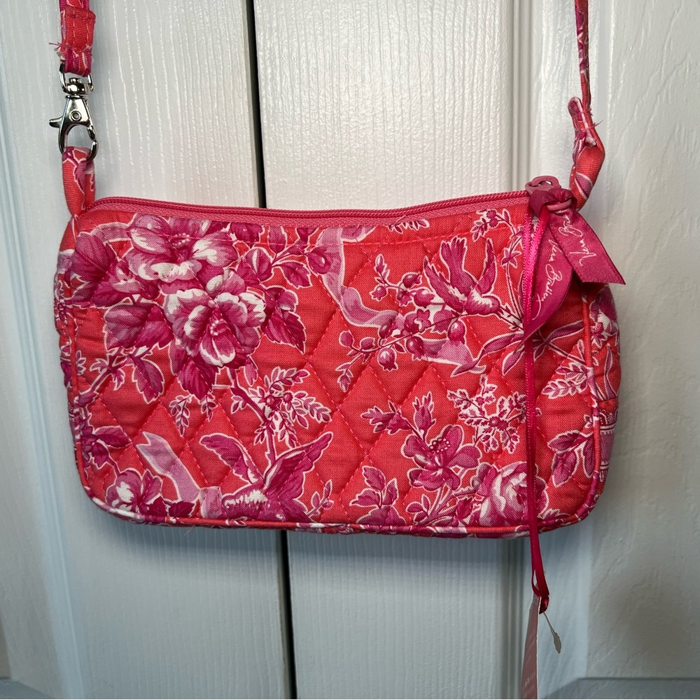 NWT Vera Bradley ✨limited edition✨ Hope Toile quilted crossbody bag pink/coral